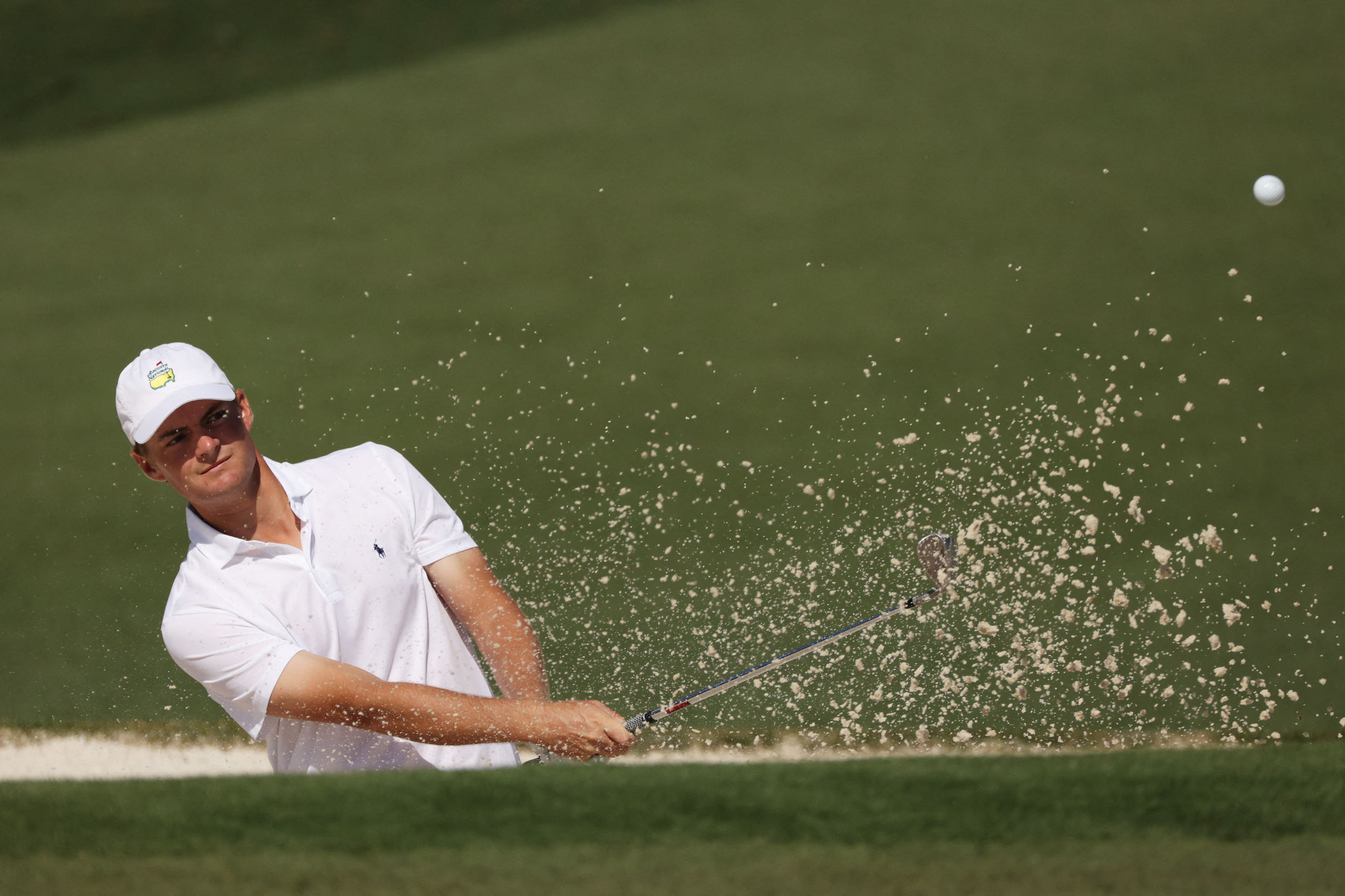 AUGUSTA, GEORGIA - APRIL 05: Amatduring a practice round prior to the Masters at Augusta National Golf Club on April 05, 2021 in Augusta, Georgia. Kevin C. Cox/Getty Images/AFP (Photo by Kevin C. Cox / GETTY IMAGES NORTH AMERICA / Getty Images via AFP)