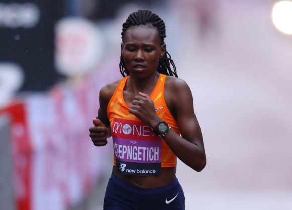 Ruth Chepngetich smashes half-marathon world record