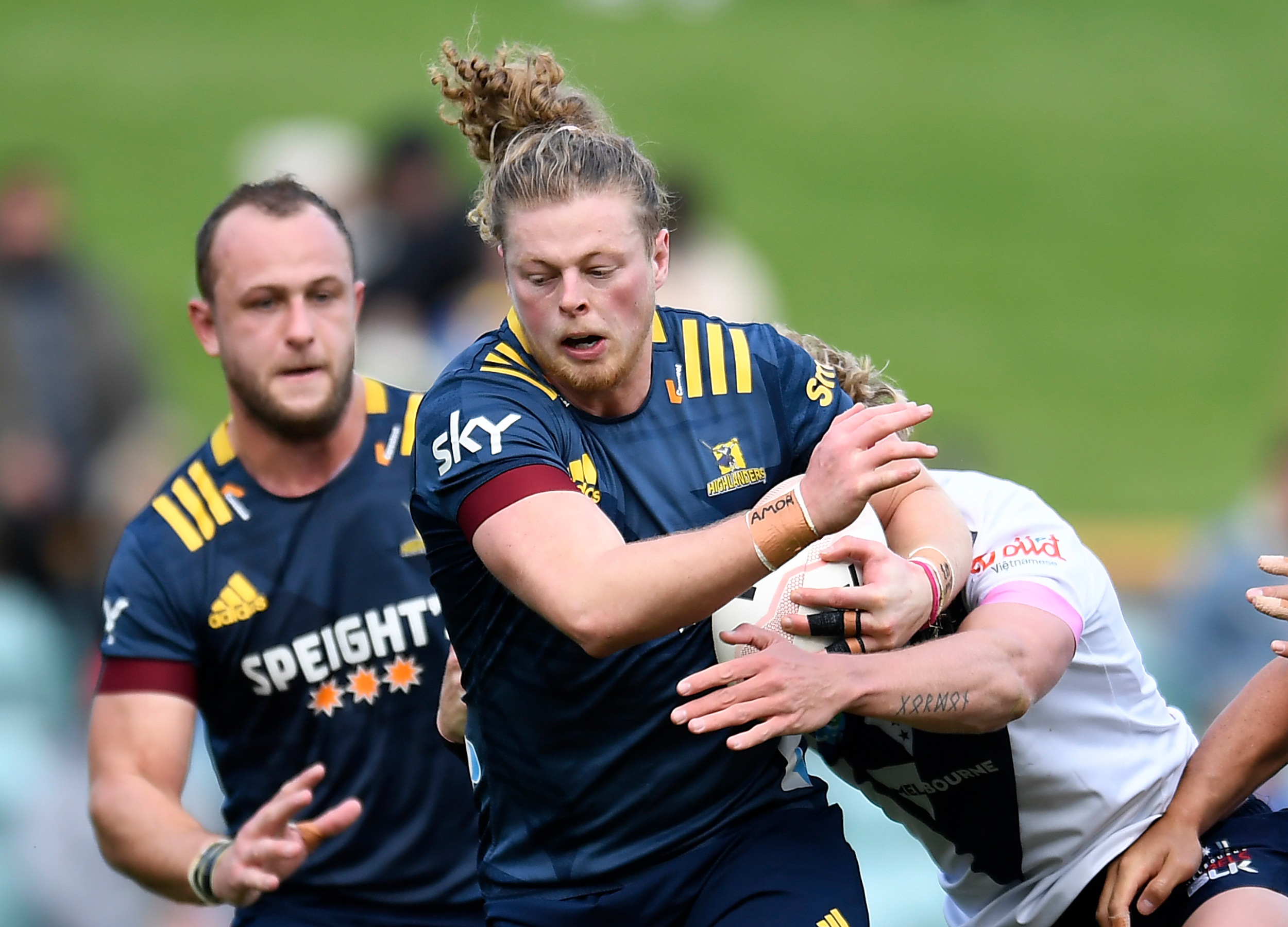 Scott Gregory in action for the Highlanders