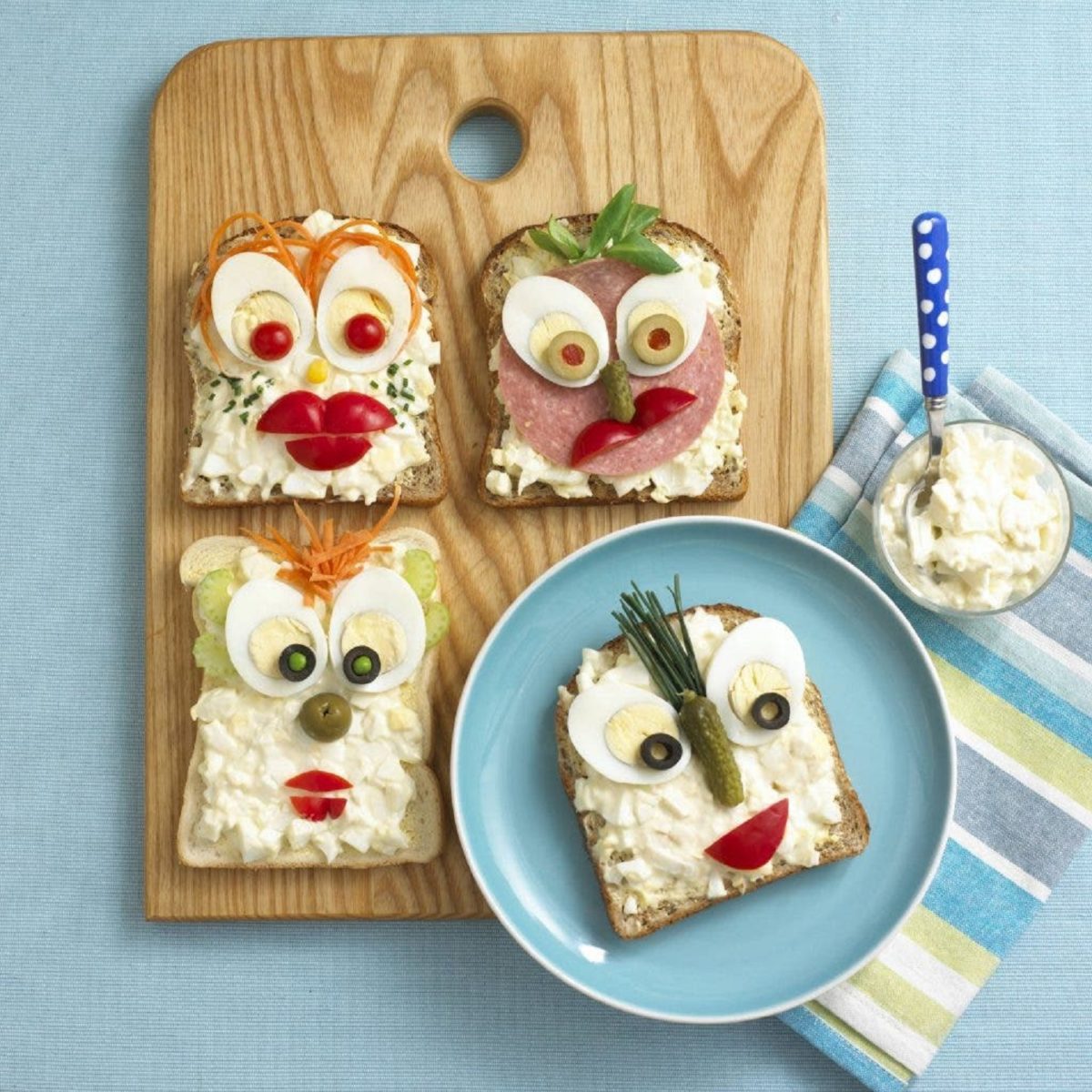 Father's Day breakfast ideas: Egg head sandwiches