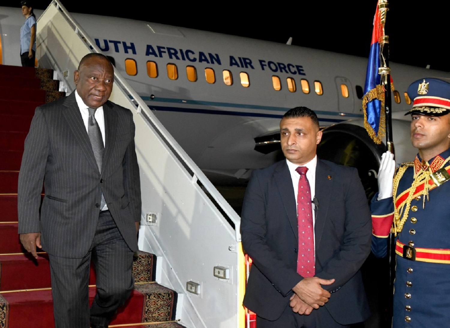 Ramaphosa arrives in Egypt for COP27