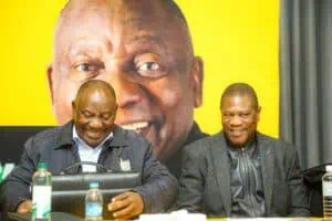 ANC president Cyril Ramaphosa and his deputy Paul Mashatile.
