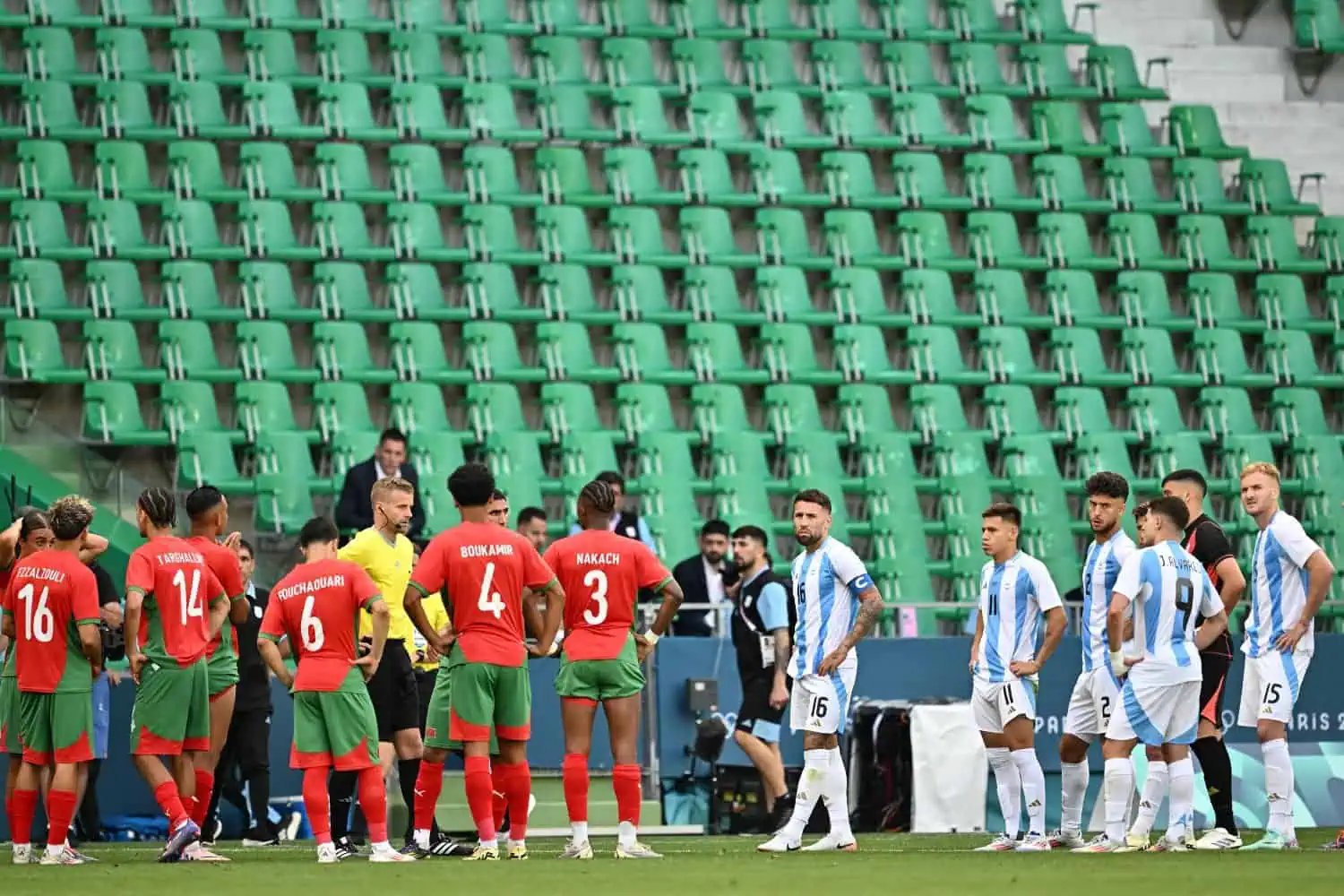 Chaos, crowd trouble as Morocco beat Argentina