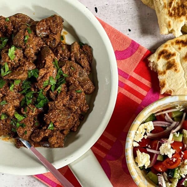 Creamy amasi chicken livers