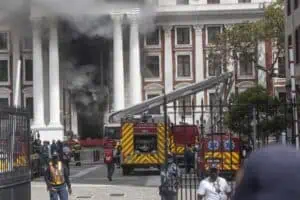 Parliament fire / National Assembly blaze