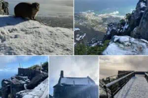snow weather forecast Table Mountain western cape south africa