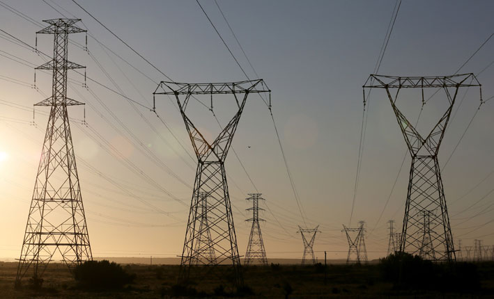 FILE PICTURE: Power lines. Picture: Nardus Engelbrecht/SAPA