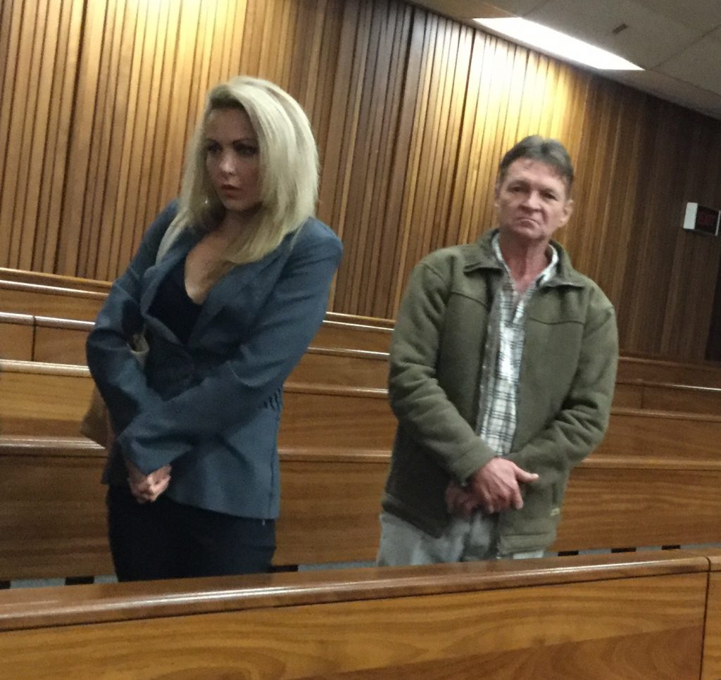 Leandri Visser and her father, Dirk van Niekerk.