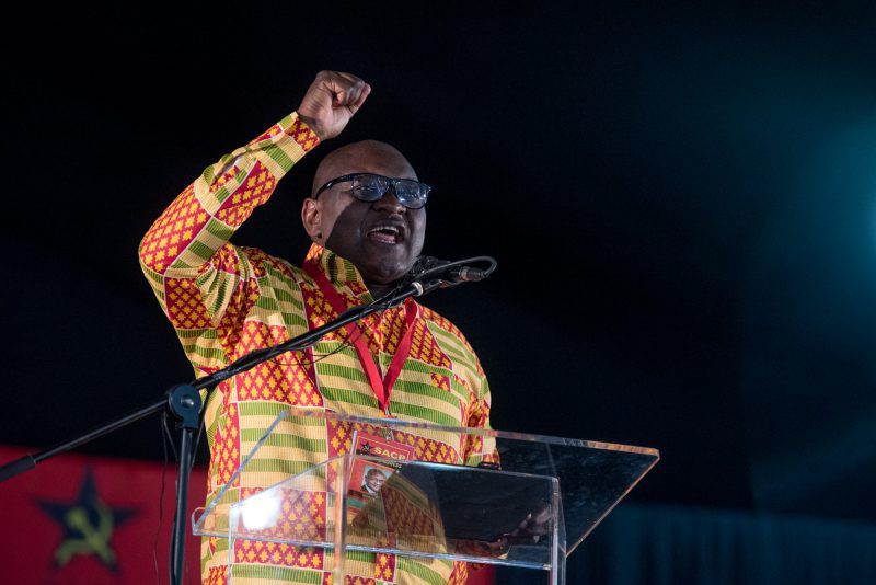 The Gauteng Premier David Makhura gives an address at the 14th National SACP Conference at the Birchwood Hotel, Johannesburg. The conference began it's first day in full session with blistering criticism of the ANC and state capture. Picture: Yeshiel Panchia