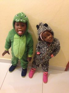 Sophie Ledwaba's twins, a boy and a girl. Image: Facebook