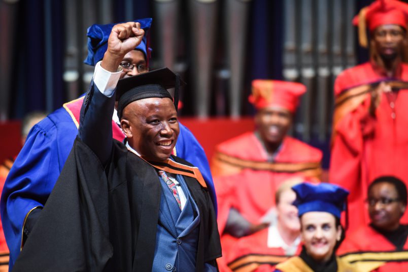 Julius Malema surprises his critics by graduating from Unisa