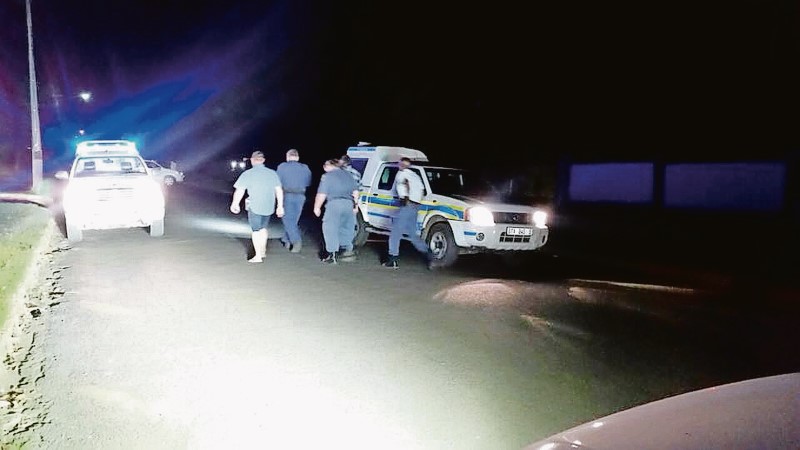 The scene where Grobler and her husband were attacked