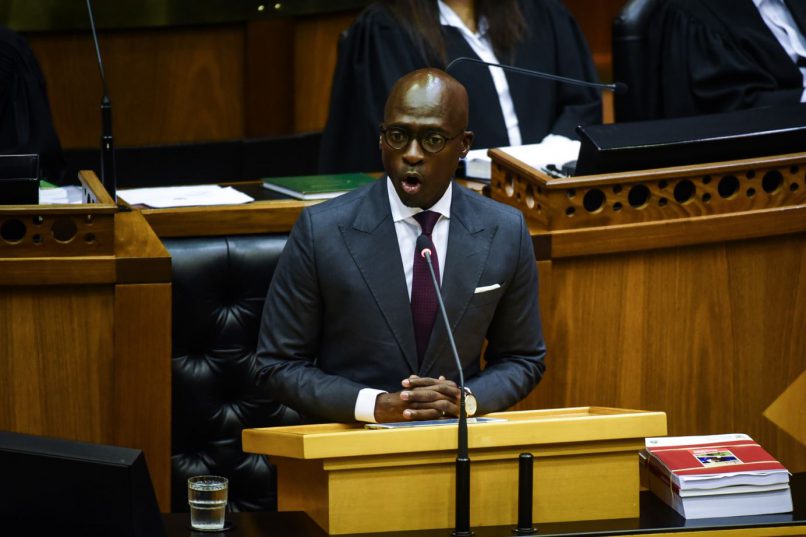 Finance Minister Malusi Gigaba delivering the budget speech, 21 February 2018, Cape Town. Picture: Jacques Nelles