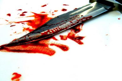 Woman on trial for murder of her newborn bloody knife 389x259